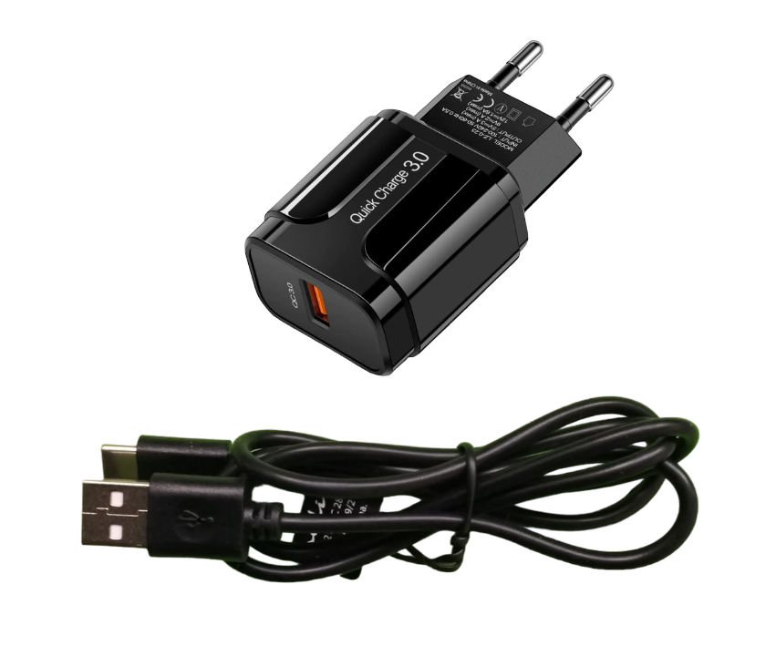 Chargeur USB-C 3A avec câble